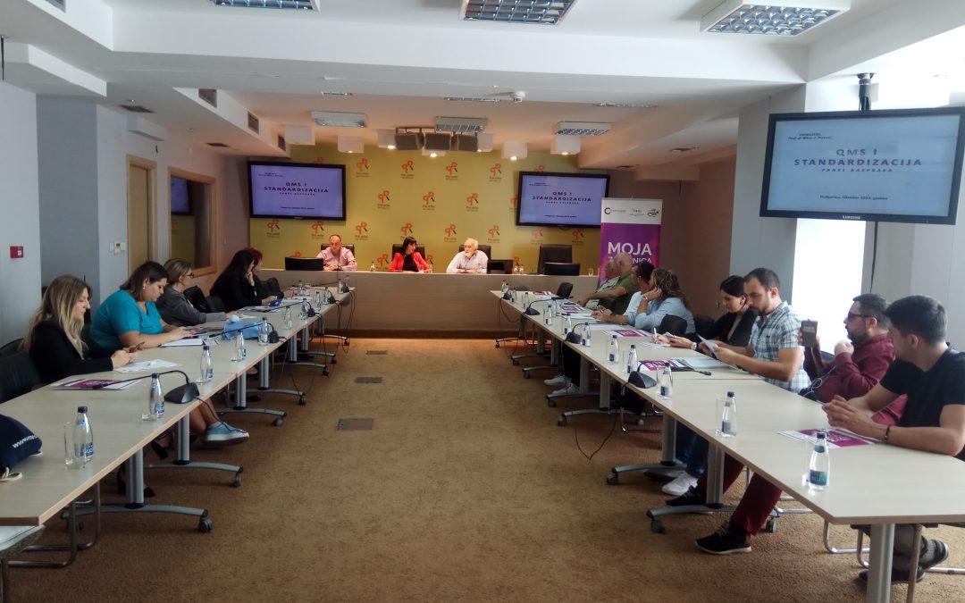 Panel diskusija “Sistem obezbjeđenja kvaliteta u radu nevladinih organizacija u Crnoj Gori- ISO 9001 standard”