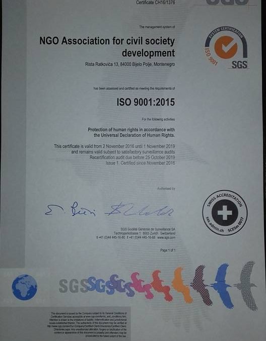 SERTIFIKAT ISO 9001: 2015