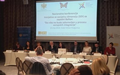 Nacionalna konferencija Inicijativa za socijalnu dimenziju (SDI) za zapadni Balkan “Da niko ne bude zaboravljen u procesu evropskih integracija”